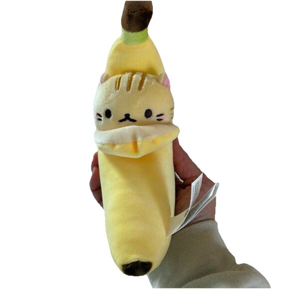 Tora Bananya Bananya Plush 8 inch Collectible Banana Tabby Cat Striped Fur - Picture 1 of 7